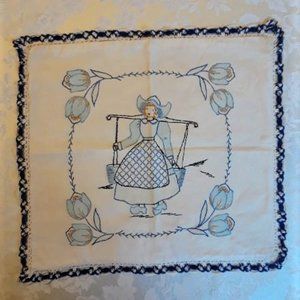 Vintage VOGART embroidered pillow cover